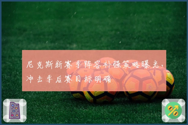 尼克斯新赛季阵容补强策略曝光，冲击季后赛目标明确